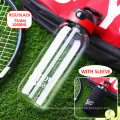 700ml Summer Borosilicate Glass Sports Water Bottle with Straw